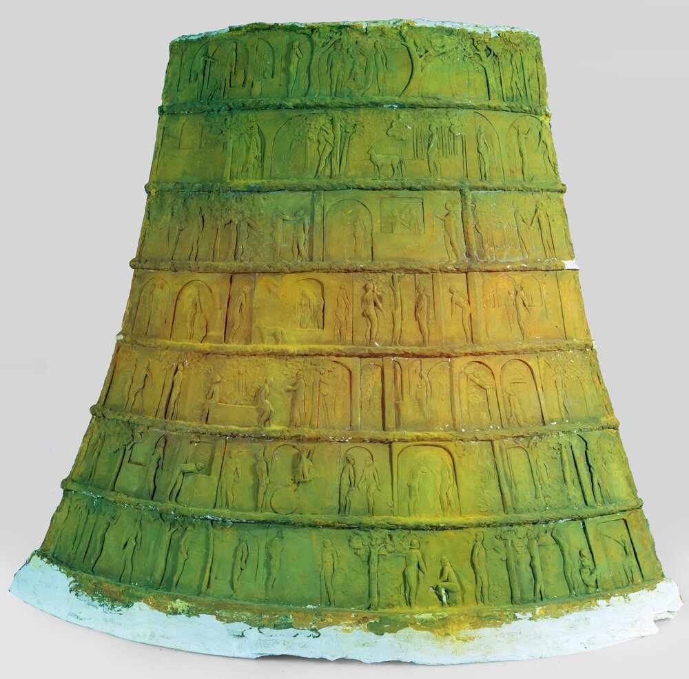 Torino, Galleria d'Arte Moderna e Contemporanea (GAM), L. Mainolfi, La campana, inv. S-473 - infrarosso in falso colore (950 nm)