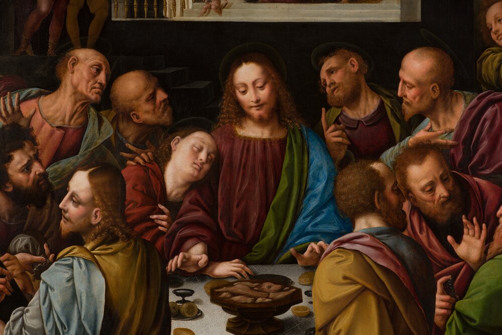 Milano, Basilica dei Santi Apostoli e Nazaro Maggiore, B. Lanino, Ultima cena - dopo il restauro