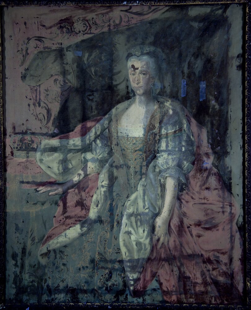 Venaria, Reggia, G. Duprà (attr.), Maria Antonia Ferdinanda di Borbone, inv. R 5752 - analisi UV
