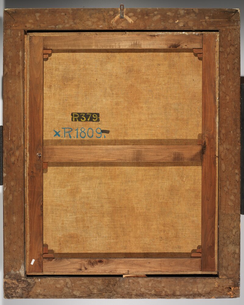 Venaria Reale, Reggia, Ritratto di Carlo Emanuele II, R 6467, verso - prima del restauro