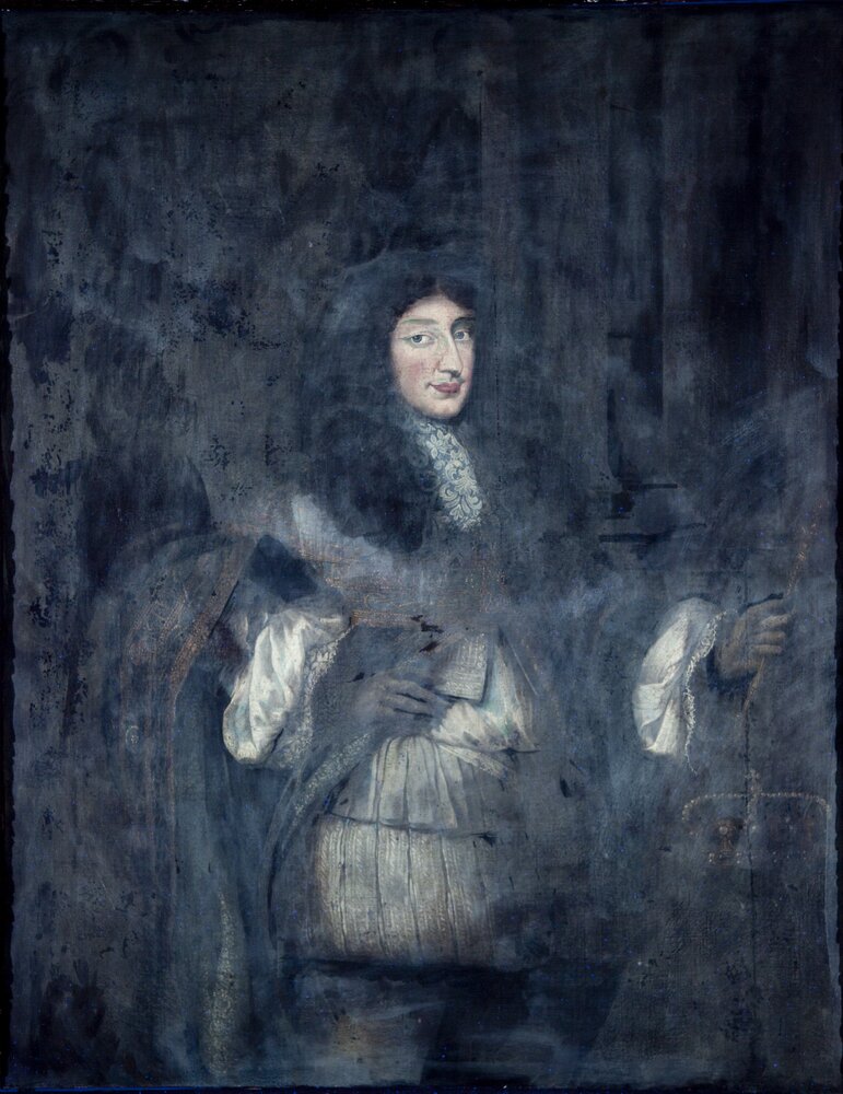 Venaria Reale, Reggia, Ritratto di Carlo Emanuele II, R 6467 - analisi UV