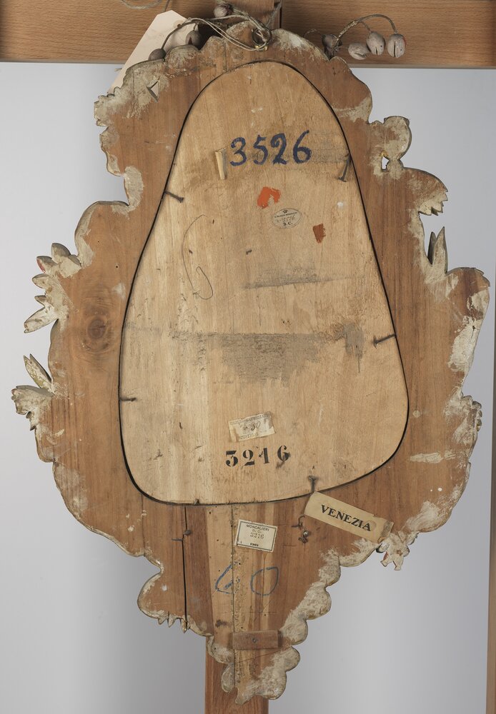 Nichelino, Palazzina di Caccia di Stupinigi, Ventola cinese, inv. 3219, verso - prima del restauro