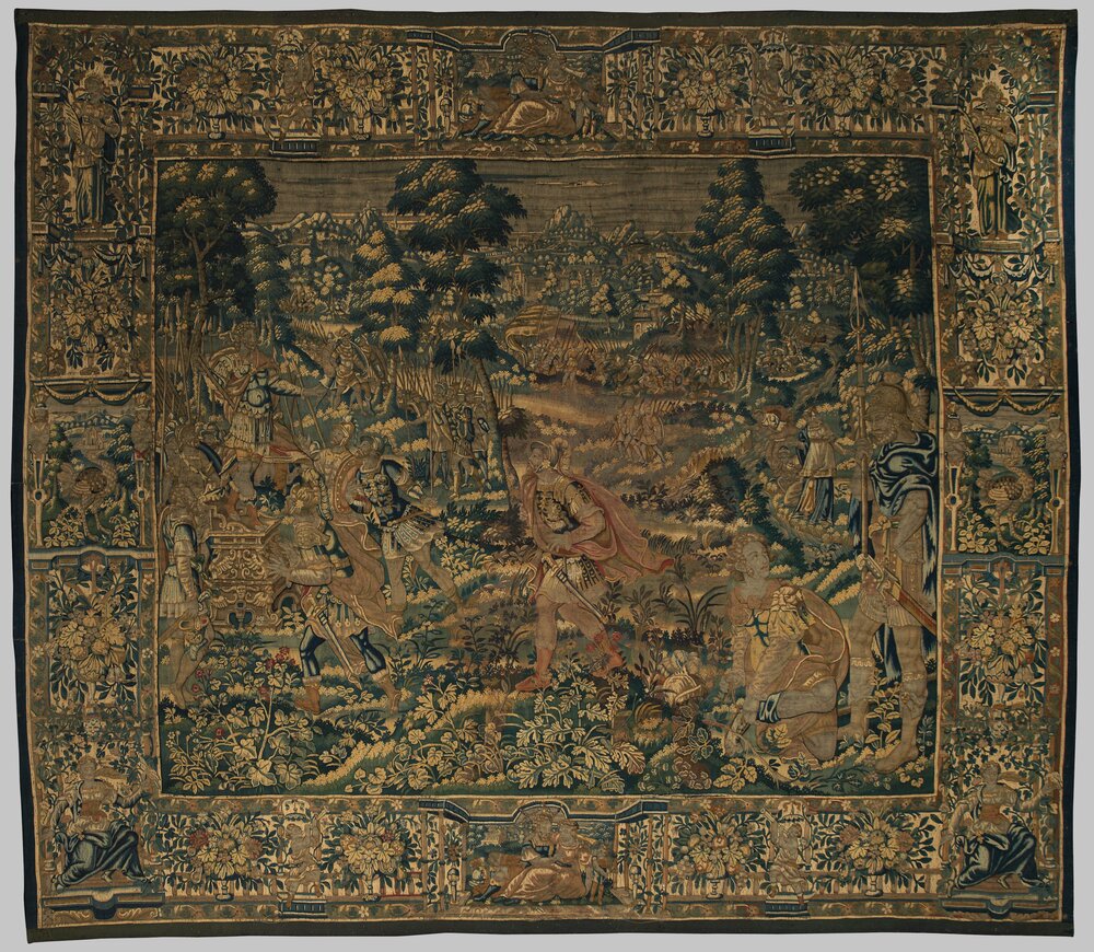 16-MT-2010_Milano, Villa Necchi Campiglio (FAI), Episodio Bellico (arazzo)