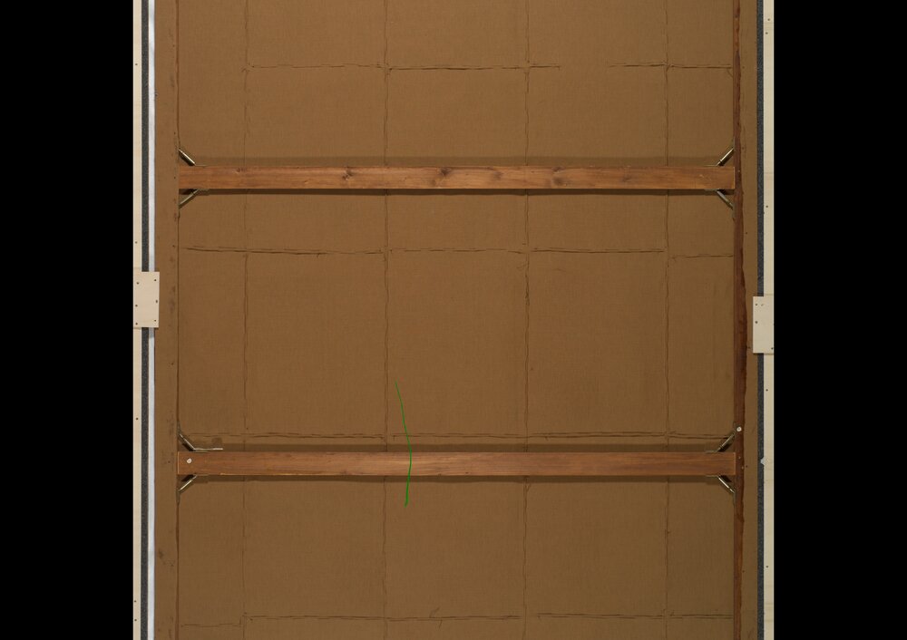 Turin, Civic Museum of Ancient Art - Palazzo Madama, Corame, inv. 129-CU, verso - after restoration