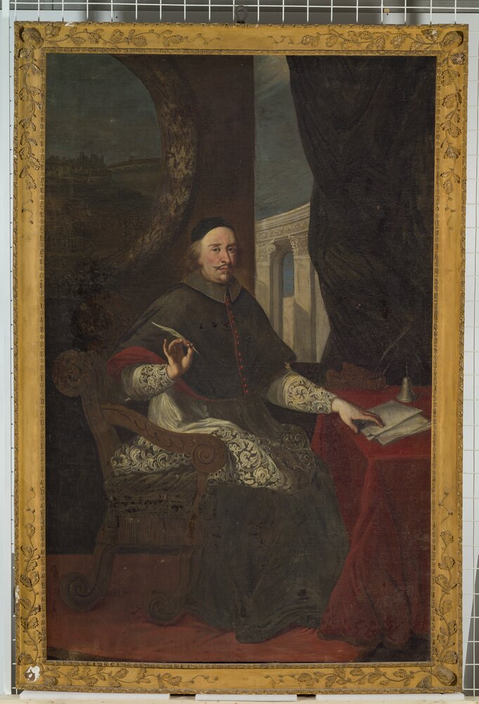 113mc01-TE-2021_Caravino, Castello di Masino (FAI), H. Beaubrun, Ritratto del Cardinale Giulio Mazzarino, inv. SBAS TO 1582