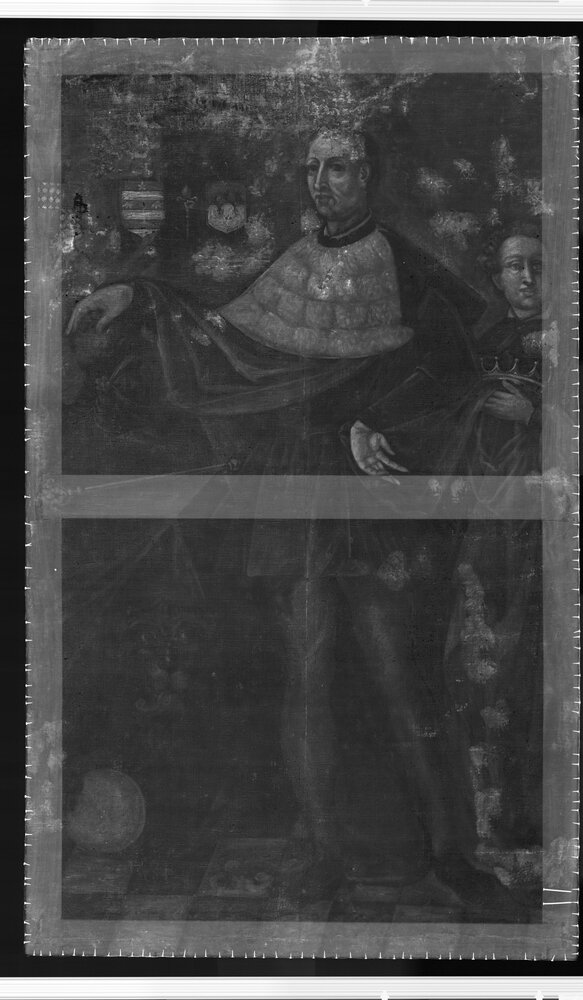 Caravino, Castello di Masino (FAI), Ritratto di re Arduino, inv. SBAS TO 1594 - radiografia digitale RX