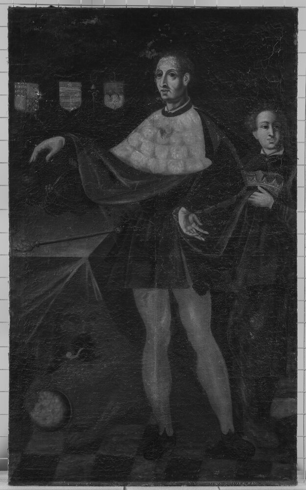 Caravino, Castello di Masino (FAI), Ritratto di re Arduino, inv. SBAS TO 1594 - infrarosso (850 nm)