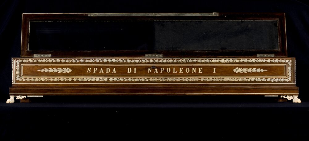 Torino, Armeria Reale, Cofanetto della spada di Napoleone cat. G. 376 - durante il restauro