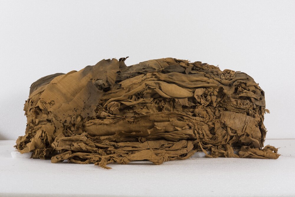 23-MT-2021_Torino, Museo di Antropologia ed Etnografia dell'Università (MAET), Mummia umana egizia e poggiatesta ligneo S. 16731