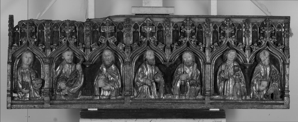 Torino, Museo Civico d'Arte Antica - Palazzo Madama, A. De Lonhy (attr.), Predella d'altare, inv. 1059-L - infrarosso IR (950 nm)