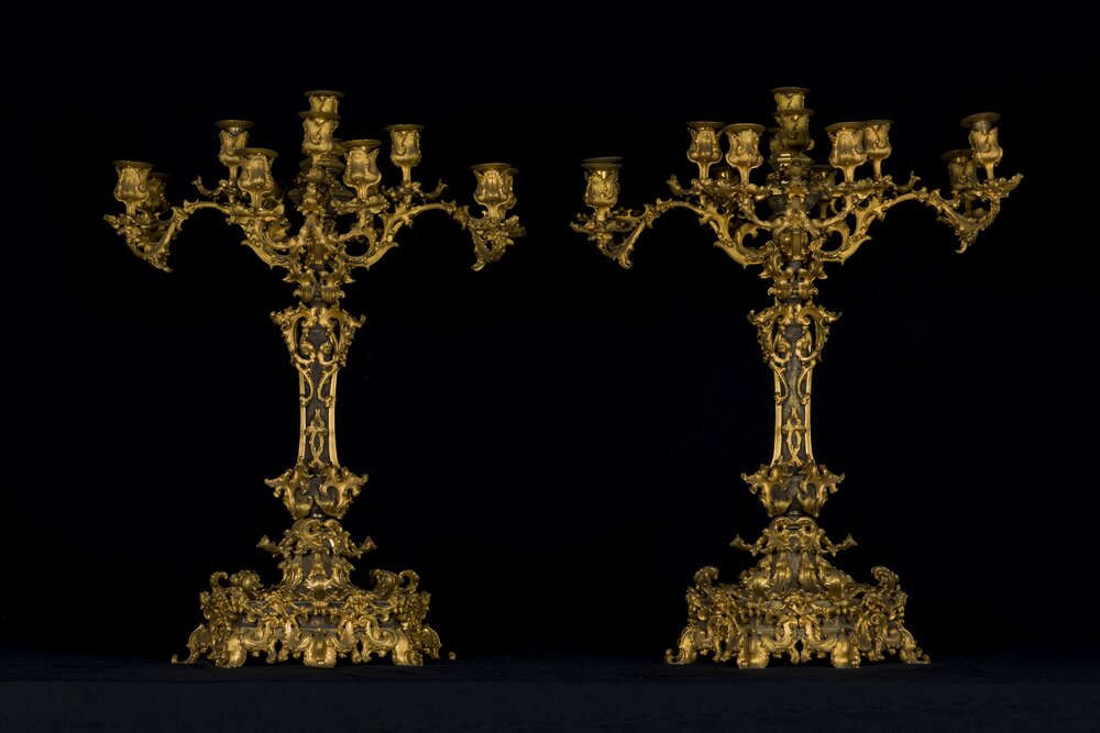 Torino, Palazzo Reale, Centrotavola, inv. 8816-8817 - prima del restauro