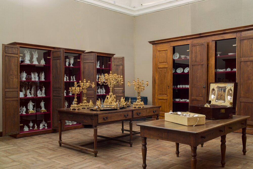 Torino, Palazzo Reale, Centrotavola, inv. 8816, 8817 - dopo il restauro