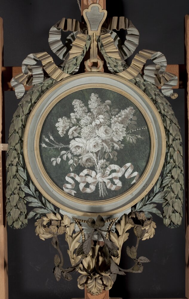 04mc01/02-AL-2009_Nichelino, Stupinigi Hunting Lodge, G. M. Bonzanigo and M. A. Rapous (attr.), 2 Fans, inv. 2625, 2626