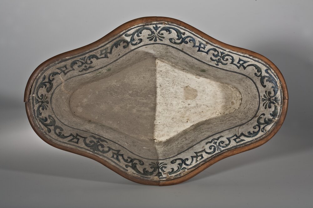 Stupinigi Hunting House, Piffetti, Sputacchiera inv. 3064 - during restoration