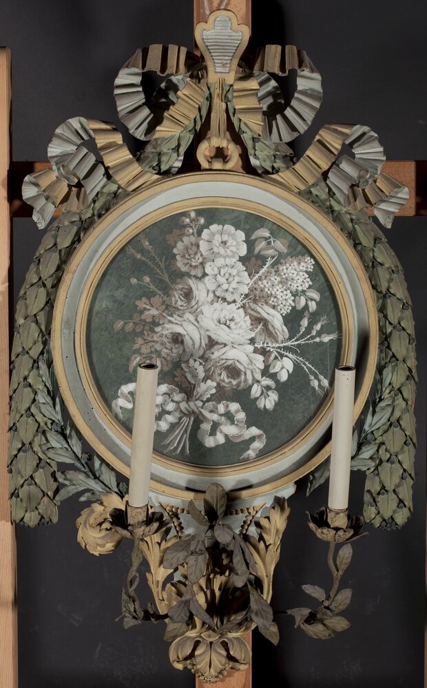 Hunting house of Stupinigi, Bonzanigo and Rapous, Fan inv. 2625 - before restoration