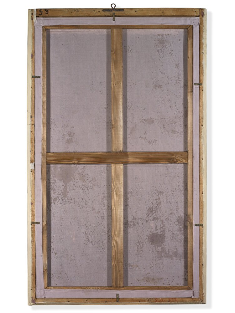 Venaria, Reggia, Portrait of Vittorio Amedeo III in majesty, inv. R. 6472, verso - after restoration