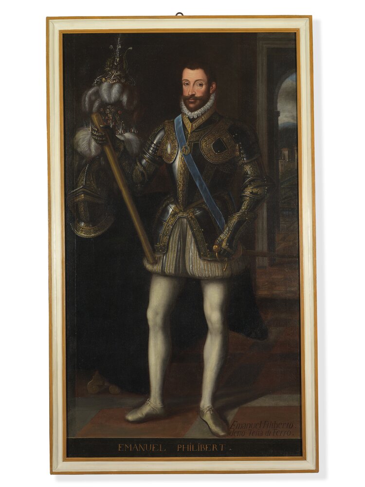 Venaria, Reggia, Portrait of Emanuele Filiberto of Savoy, inv. R 5534 - after restoration