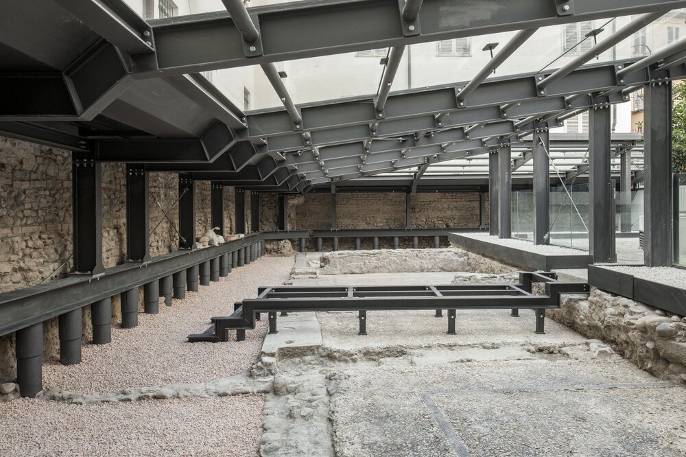 Torino, Via delle Orfane, Strutture murarie e pavimentali domus romana - dopo il restauro