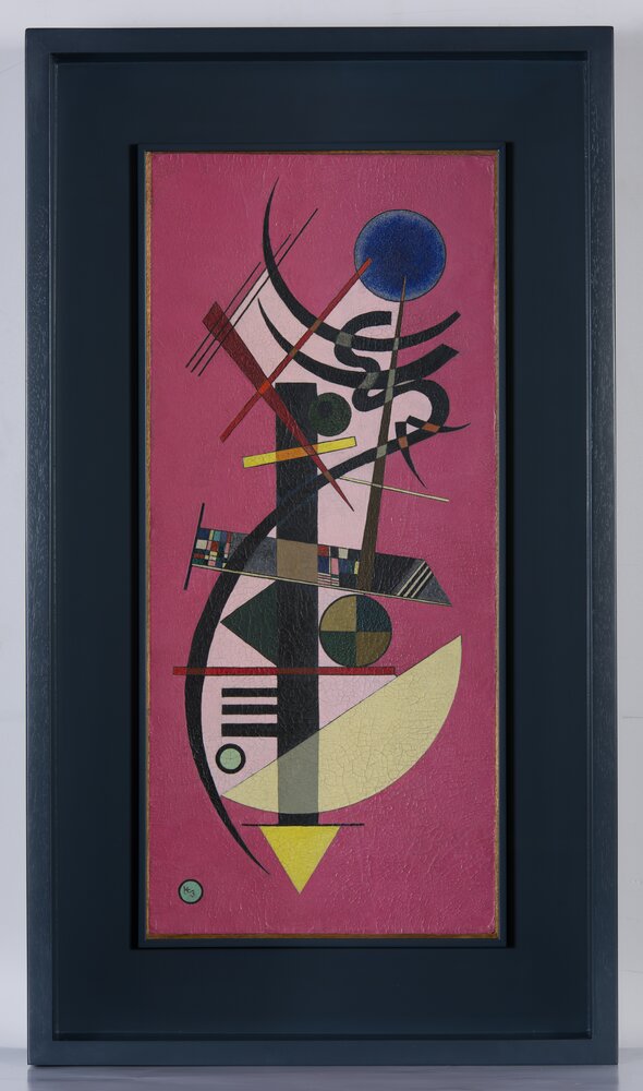 Bergamo, Galleria d’Arte Moderna e Contemporanea, V. Kandinskij, Spitz-Rund, inv. 91GC00174 - dopo il restauro