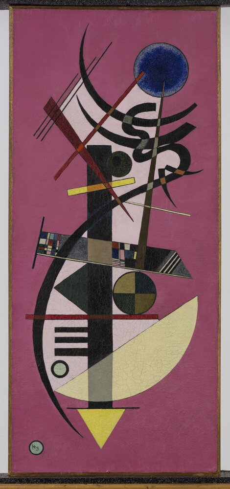 Bergamo, Galleria d’Arte Moderna e Contemporanea, V. Kandinskij, Spitz-Rund, inv. 91GC00174 - dopo il restauro