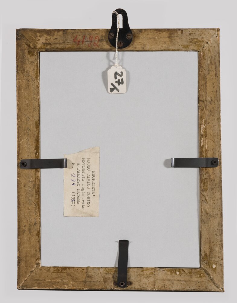 Torino, Museo Civico d’Arte Antica – Palazzo Madama, G. B Boucheron, Autoritratto, inv. 27-D - dopo il restauro