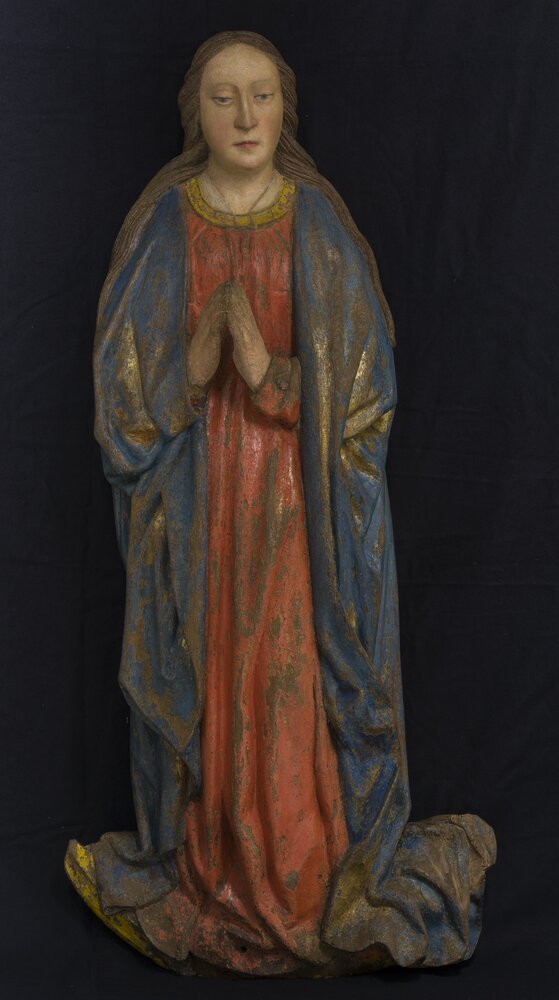 Antagnod (AO), Chiesa parrocchiale, A. De Lonhy (attr.), Assunta, inv. 26780 - dopo il restauro