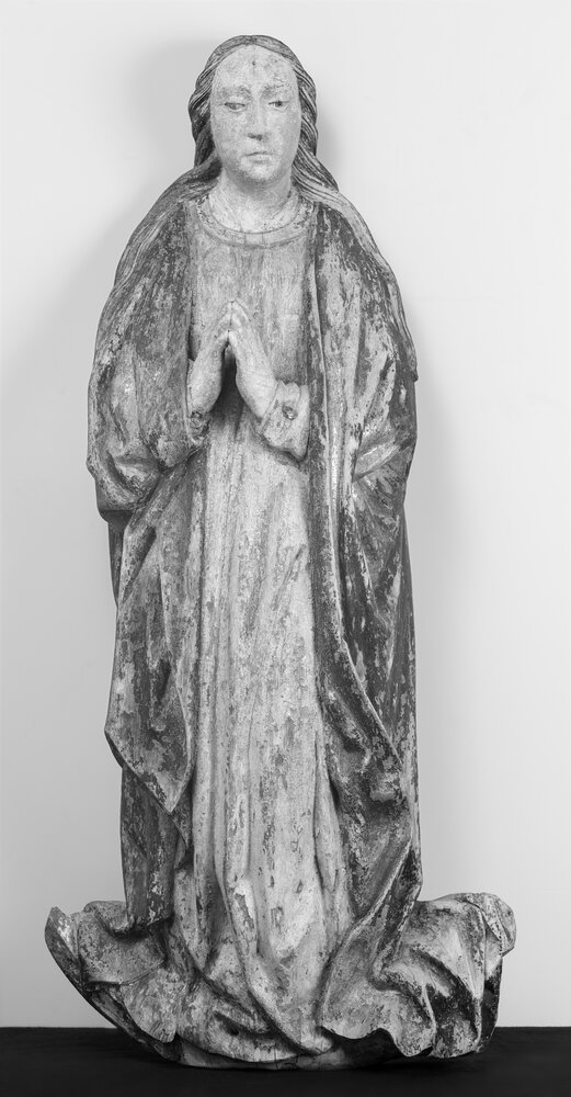 Antagnod (AO), Chiesa parrocchiale, A. De Lonhy (attr.), Assunta, inv. 26780 - infrarosso IR (950 nm)