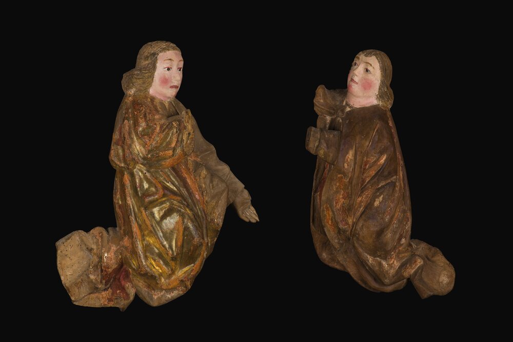 27-DG-2020_Issogne (AO), Castello, A. De Lonhy (attr.), 5 angeli, inv. 1502, 1503, 1535, 1535bis, 1536