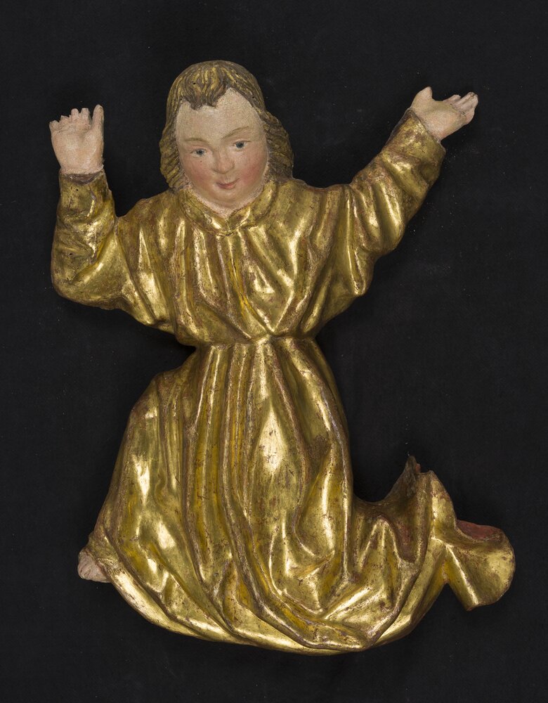 Issogne (AO), Castello,  A. De Lonhy (attr.), 5 angeli, inv. 1502, 1503, 1535, 1535bis, 1536 - dopo il restauro