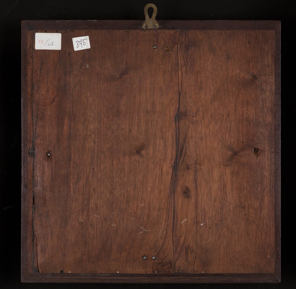 Caravino, Castello di Masino, G. Gigola, Tableau con miniature famiglia Trivulzio, SBAS TO 875, verso - prima del restauro