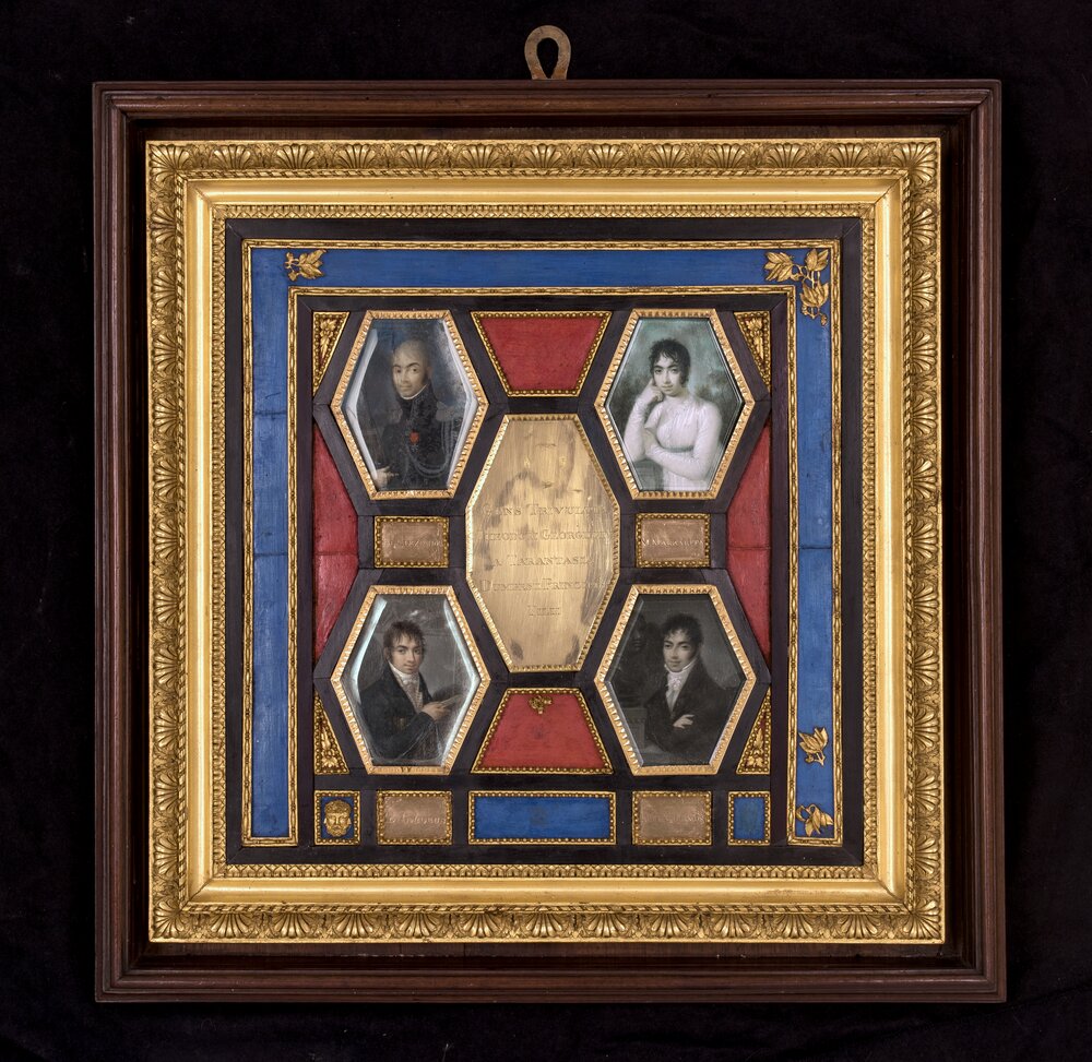 Caravino, Castello di Masino, G. Gigola, Tableau con miniature famiglia Trivulzio, SBAS TO 875 - dopo il restauro