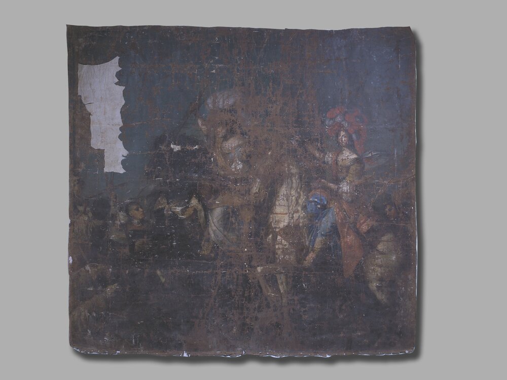 17-TE-2005_Venaria Reale, Reggia di Venaria, C. Dauphin, Princess Ludovica Maria di Savoia and Francesca Maria Cacherana Countess of Bagnasco, inv. 334 (property of the Castle of Racconigi)