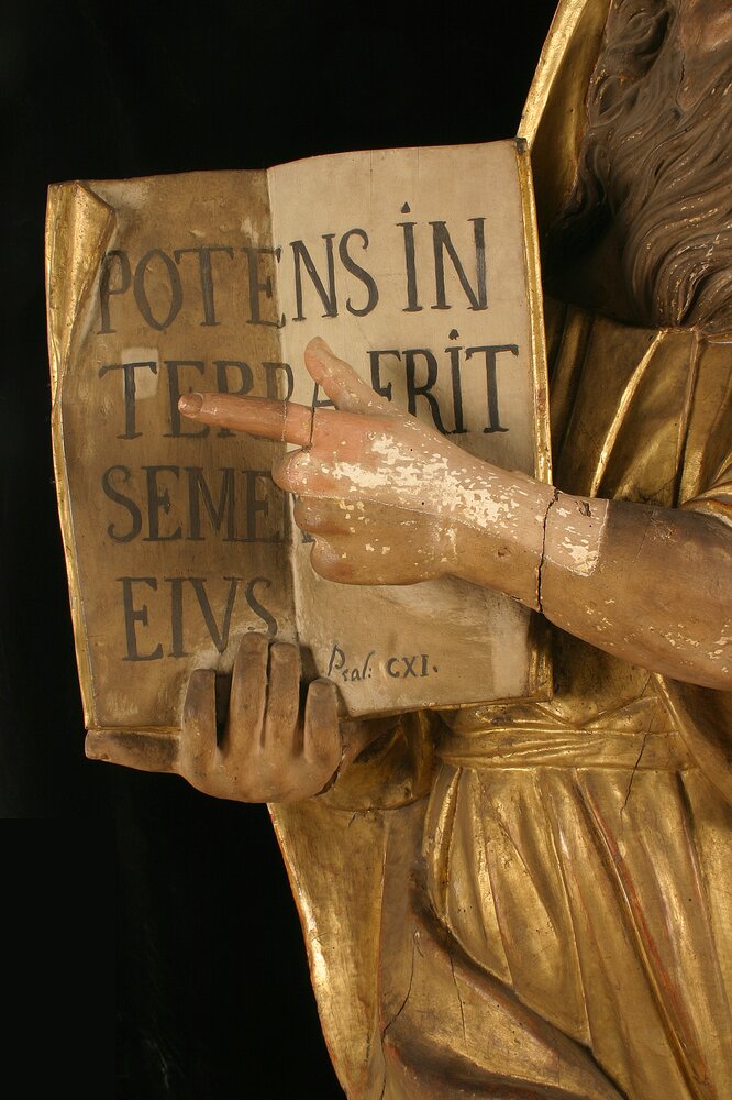 Turin, Galleria Sabauda, San Gioacchino, inv. sc. 248 - during the restoration