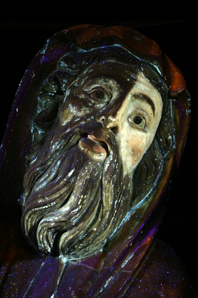 Turin, Galleria Sabauda, San Gioacchino, inv. sc. 248 - UV analysis