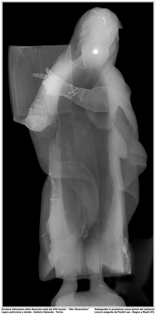 Turin, Galleria Sabauda, San Gioacchino inv. sc. 248 - Digital RX analysis