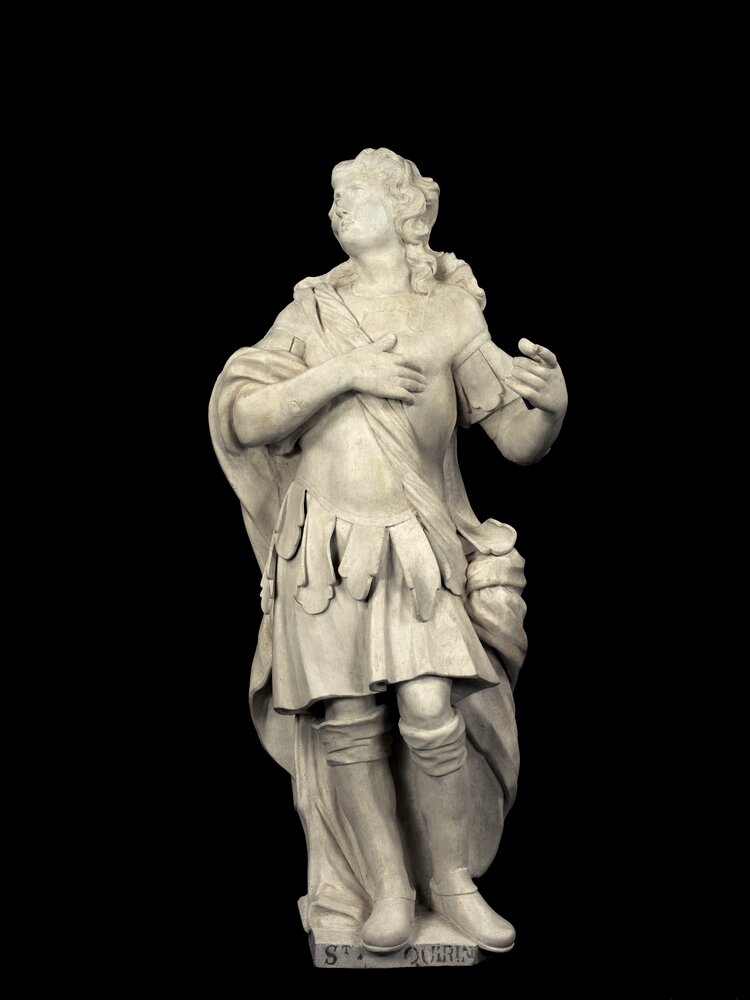 Venaria, Reggia, San Quirino - Saint warrior without helmet - after restoration