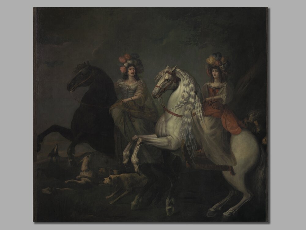 Venaria, Reggia, B. Mathieu, Caterina Isnarda marquise of Caluso and Resolution Eleonora S.Martino of Parella marquise of Rhodes, inv. 273 - after restoration