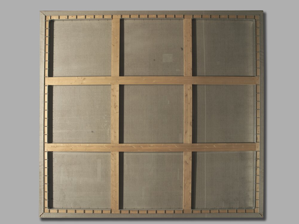 Venaria, Reggia, B. Mathieu, Caterina Isnarda marquise of Caluso and Resolution Eleonora S.Martino of Parella marquise of Rhodes, inv. 273, verse - after restoration