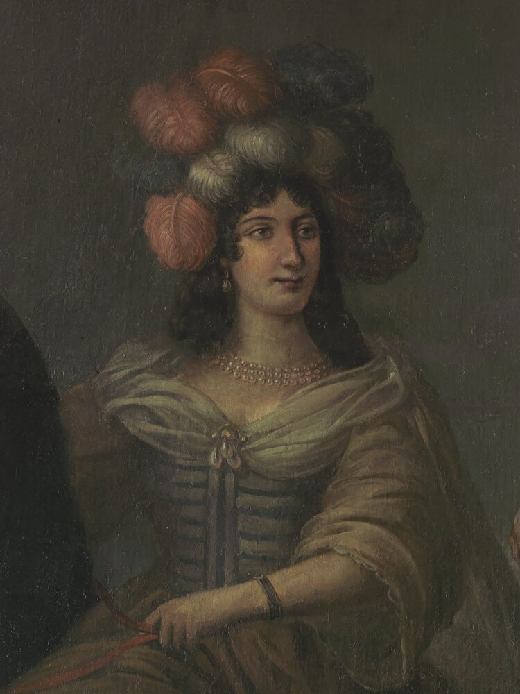 Venaria, Reggia, B. Mathieu, Caterina Isnarda marquise of Caluso and Delibera Eleonora S.Martino di Parella marquise of Rhodes, inv. 273 - after restoration