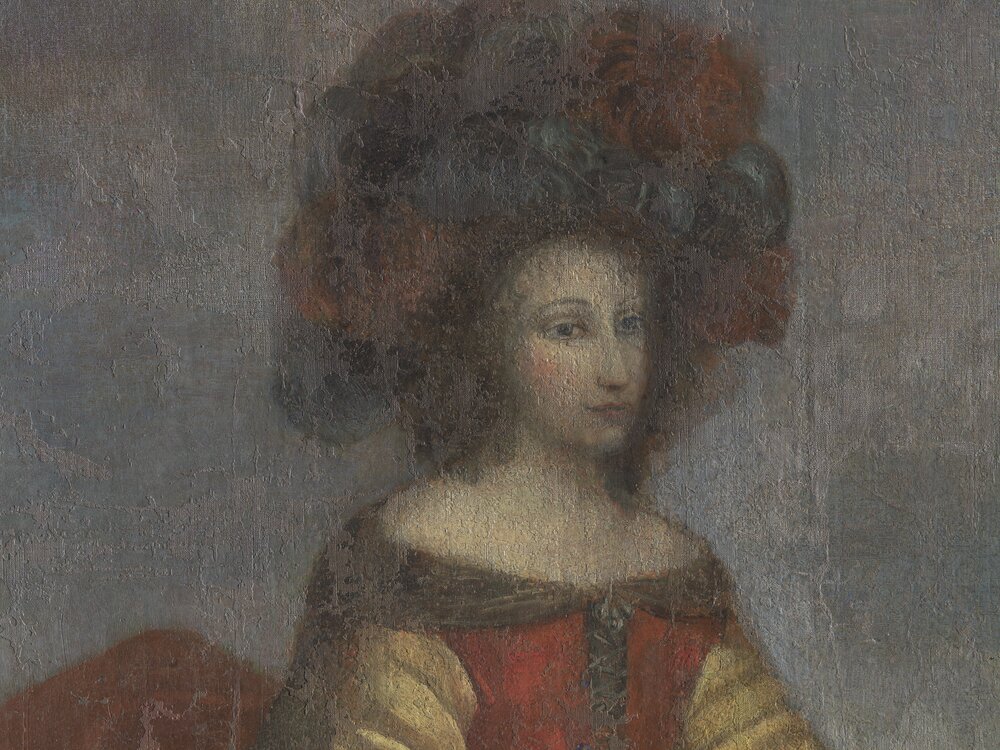 Venaria, Reggia, B. Caravoglia, Claudia Margherita Scaglia di Verrua marchesa del Marro e Ludovica Maria San Martino d'Agliè marchesa di San Maurizio - dopo il restauro