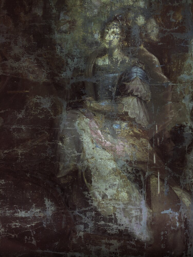 Venaria, Reggia, B. Caravoglia, Claudia Margherita Scaglia di Verrua marchesa del Marro e Ludovica Maria San Martino d'Agliè marchesa di San Maurizio - analisi UV