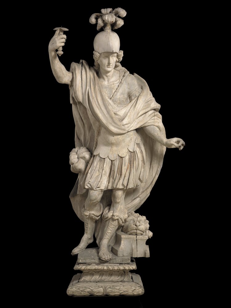 13-SL-2005_ Venaria, Reggia, Sant'Adriano - Saint warrior with helmet