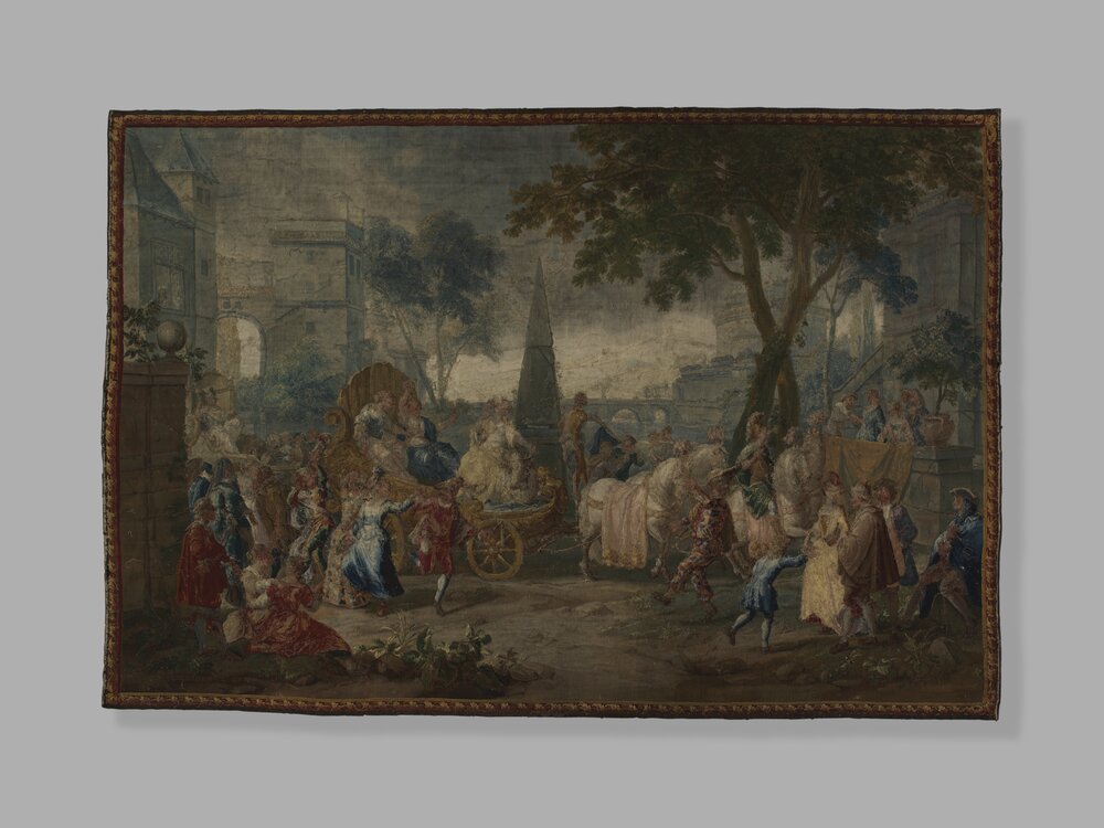 Galleria Sabauda, F. Van Der Borght, L'Europa inv. 770 verso senza fodera - prima del restauro