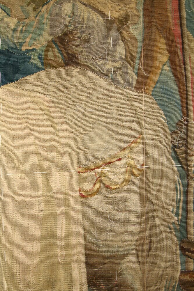 Galleria Sabauda, F. Van Der Borght, L'Europa inv. 770 - durante il restauro