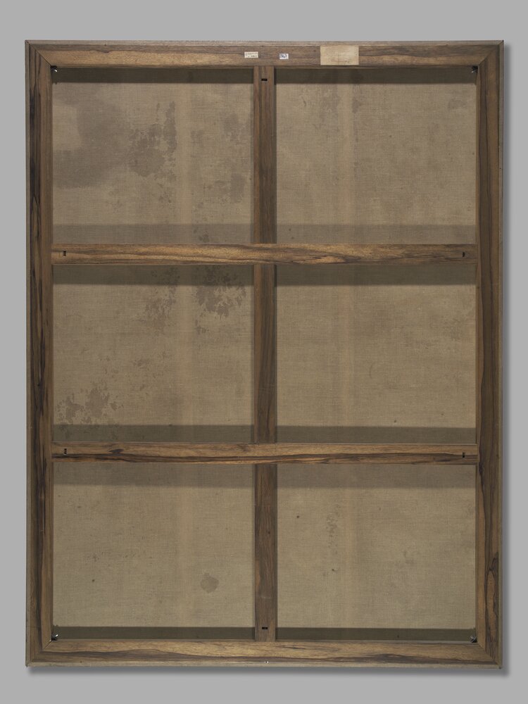 Torino, Palazzo Reale, C. Dauphin, Il Beato Amedeo distribuisce i suoi beni ai poveri, inv. 7043, verso - prima del restauro