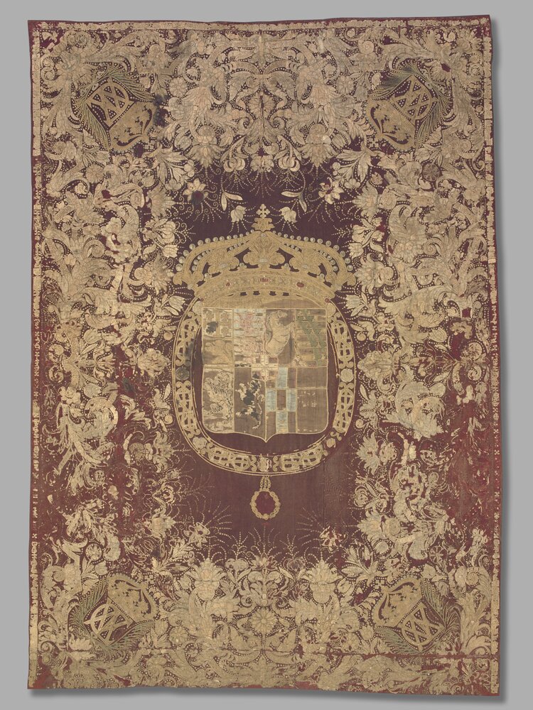 40-MT-2007_Turin, Civic Museum of Ancient Art - Palazzo Madama, Tapestry with coat of arms of Carlo Emanuele II, inv. 2083/T