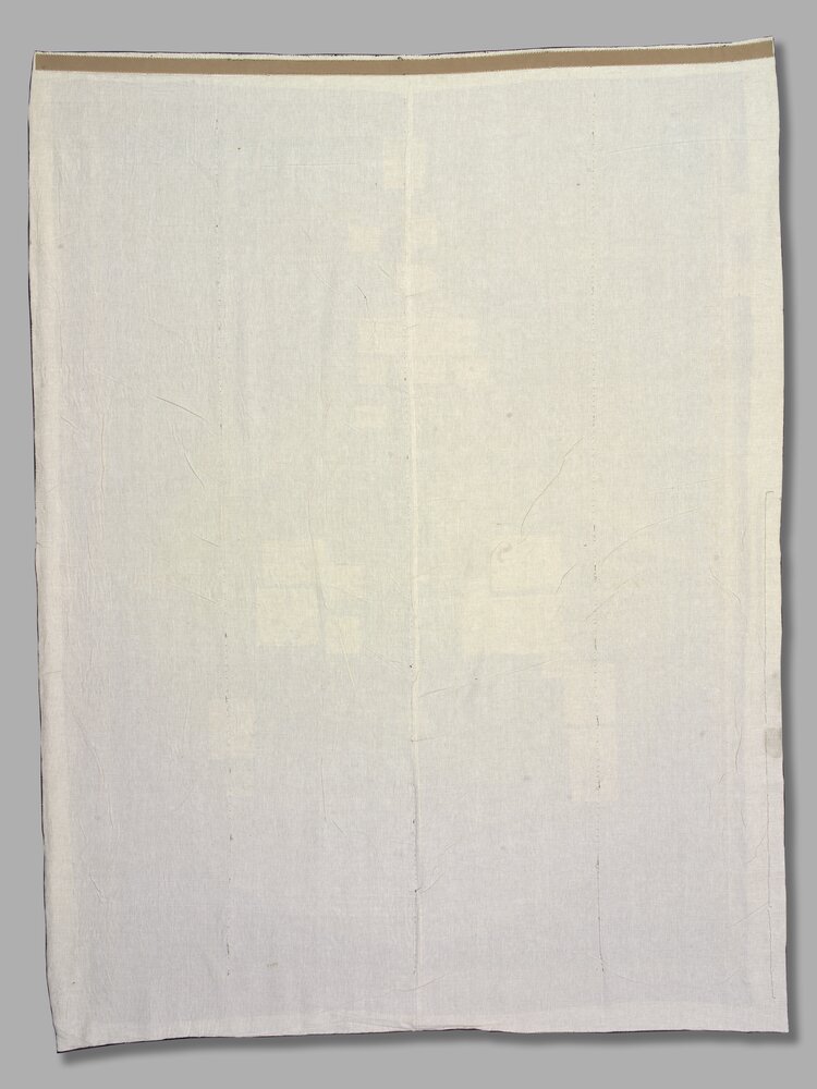 Turin, Civic Museum of Ancient Art - Palazzo Madama, A. Bruno, Door tapestry with coat of arms of Vittorio Amedeo III, inv. 901/A, verso - before restoration