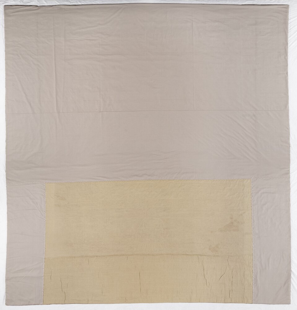 Valsolda, Villa Fogazzaro Roi (FAI), Manifattura Aubusson, Tappeto tessuto ad arazzo, verso - dopo il restauro