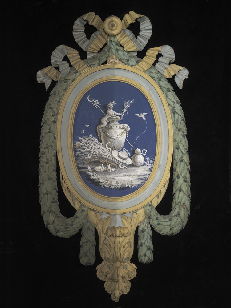 Hunting house of Stupinigi, coveted workshop G. M. Bonzanigo, Ventola inv. 5810 - during restoration