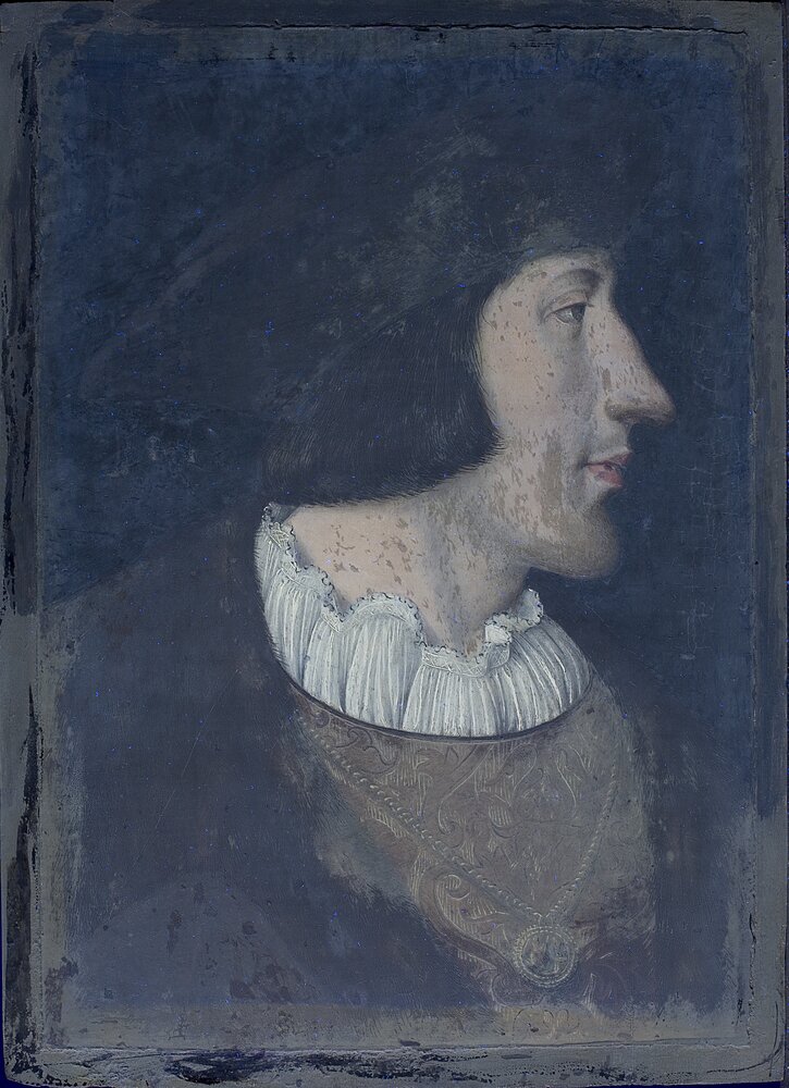 Galleria Sabauda, D. Ferrari, Portrait of Charles II of Savoy inv. 189, cat. 3 - UV analysis